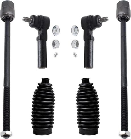 Detroit Axle - Front Tie Rods for 1993-2002 Nissan Quest Mercury Villager 1994 1995 1996 1997 1998 1999 2000 2001 Inner & Outer Tie Rod Ends w/Boots Replacement in Saudi Arabia