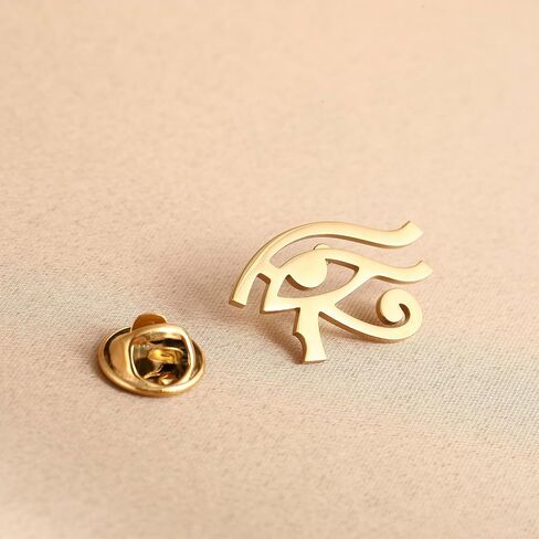 Eye of Horus Men Brooch Ancient Egypt Evil Eye Badge Wedding Suit Lapel Pins in Kuwait