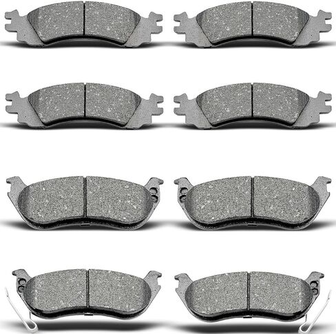 D1109 D1158 8pcs Front Rear Ceramic Brake Pads Sets Fit For 2006-2010 For Ford Explorer,2007-2010 For Ford Explorer Sport Trac,2006-2010 For Mercury Mountaineer in Saudi Arabia