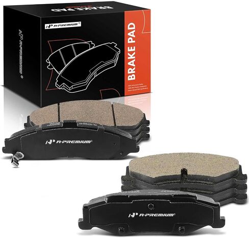 A-Premium Front and Rear Ceramic Disc Brake Pads Set Compatible with Select Chevrolet, Cadillac Models - Corvette 1997-2013, XLR 2004-2009, 8 Pcs in Saudi Arabia