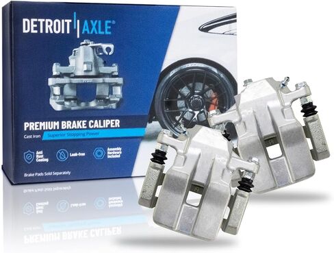 Detroit Axle - Rear Brake Calipers with Brackets Replacement for 2012 2013 2014 2015 2016 2017 2018 Toyota RAV4-2pc Set in Saudi Arabia