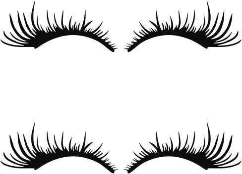 Car Eyelashes for Headlights, Black Car Lashes Sticker Funny Car Headlight Eyelashes Vehicle Body Sticker Windshield Decal for Vehicle Exterior Decoration in Saudi Arabia