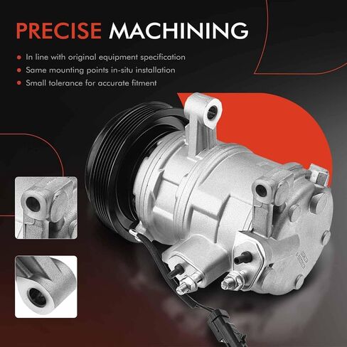 A-Premium Air Conditioner AC Compressor with Clutch Compatible with Chrysler Aspen, Dodge Durango, Jeep Commander, Volkswagen Touareg in Saudi Arabia