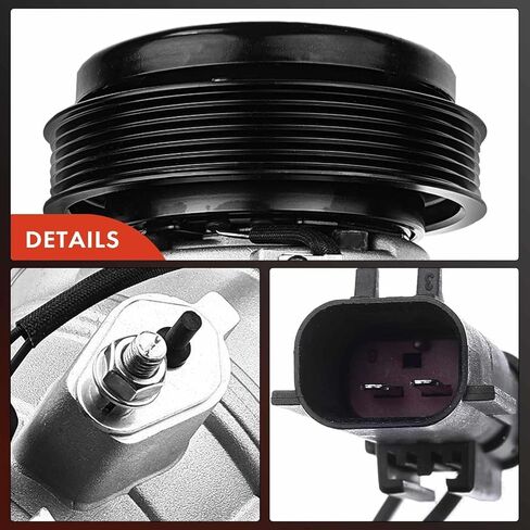A-Premium Air Conditioner AC Compressor with Clutch Compatible with Chrysler Aspen, Dodge Durango, Jeep Commander, Volkswagen Touareg in Saudi Arabia