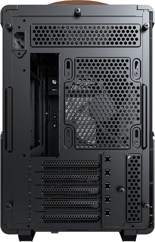 MONTECH Heritage mATX, Micro Form Factor Compact Leather Gaming Chassis with Signature Handle Design, Supports Latest GPUs, ATX PSU, 360mm AIO, 4 Fans, Headphone Hanger - White in Saudi Arabia