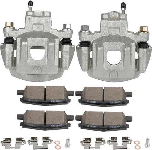 19B2905 19B2904 D996-7897 Rear Left & Right Brake Calipers & Ceramic Disc Pads（Rear) for Lexus 2004-2009 for Toyota 2004-2007 in Saudi Arabia