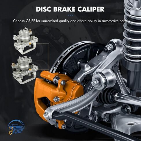 19B2905 19B2904 D996-7897 Rear Left & Right Brake Calipers & Ceramic Disc Pads（Rear) for Lexus 2004-2009 for Toyota 2004-2007 in Saudi Arabia