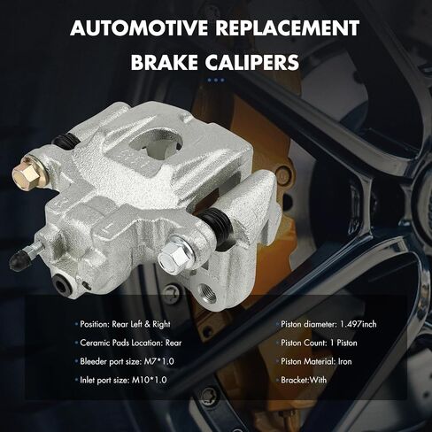 19B2905 19B2904 D996-7897 Rear Left & Right Brake Calipers & Ceramic Disc Pads（Rear) for Lexus 2004-2009 for Toyota 2004-2007 in Saudi Arabia
