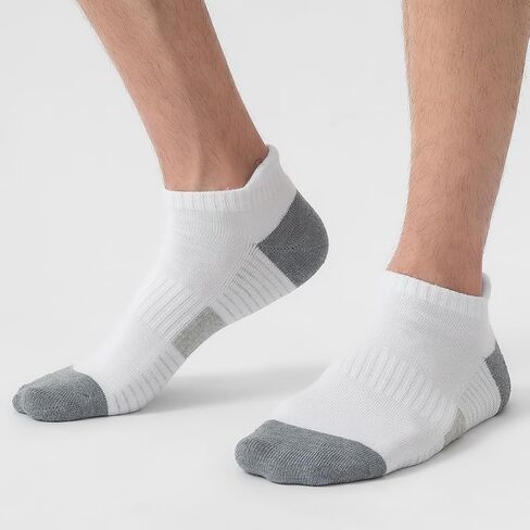 Joynée 10 Pairs Mens Athletic Running Socks Cushioned Cushioned Low Cut Sports Socks للرجال ، حجم جورب 10-13 in Saudi Arabia