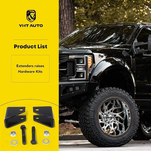 yhtauto 1 بوصة و 3 بوصات مجموعة الرفع الأمامية المتوافقة مع شيفروليه سيلفرادو 2500 HD/3500 HD & GMC SIERRA 1500 HD/2500 HD/3500 HD ، مجموعة تسوية التعليق صدمة مع مجموعة أجهزة 2 مجموعة من 2 in Saudi Arabia
