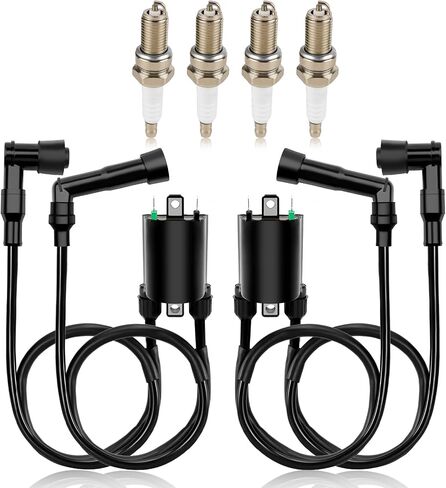 2PCS Coil Coil & Spark Plug for Kawasaki Vulcan 1500 VN1500 1996-2008 21121-1288 21121-1259 21160-1091 21160-1085 21121-1289 21121-1258 in Saudi Arabia