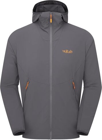 Rab Men's Borealis Hoody Jacket - Lightweight Water-Repellent Softshell Coat for Hiking & Climbing in Kuwait