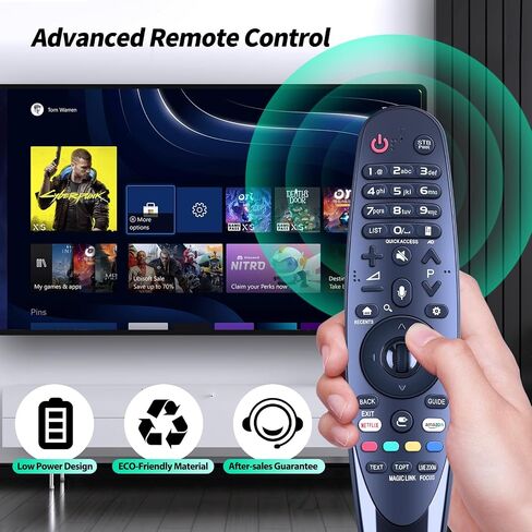 AN-MR650A بديل للتحكم الصوتي عن بعد مناسب لتلفزيون LG 55UJ6580 OLED65B7A 70UJ6570 55UJ7700 55SJ8000 75UJ6450 65SJ8000 65UJ6520 55SJ800T OLED55B7P 65SJ8500 75UJ6470 65SJ800T 75SJ857A in Saudi Arabia