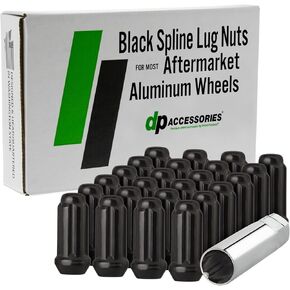 DPAccessories Lug Nuts Compatible with 2019-2026 Ram 1500 | Black OEM Style | for Factory Aluminum Wheels Only | Set of 24 Wheel Nuts | DRAM1505F-BK/1 in Saudi Arabia