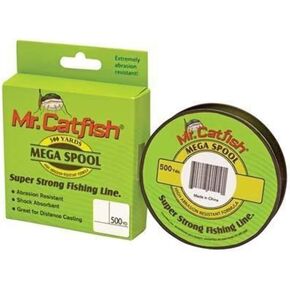 Lew's Mr. Catfish Fishing Line Filler Spool, 500 Yards, Low Memory, Super Strong, Hi-Vis in Kuwait