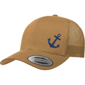 Snapback Cap for Men & Women | Embroidered Anchor Trucker Caps | Mesh Snapback Hats for Men & Women in Kuwait