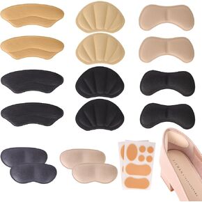 10 Pairs Heel Pads for Shoes Inserts for Women,Soft Heel Protectors for Shoes That are Too Big,Cushion Liners,Prevent Slipping,Blisters in Saudi Arabia