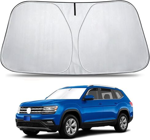Windshield Sun Shade Compatible with GMC Sierra 1500 2500 3500 2019-2024 2025 Accessories, Foldable Car Sunshade Protect Car from Sun Rays & Heat Damage, 3 Layer 210T Material in Saudi Arabia