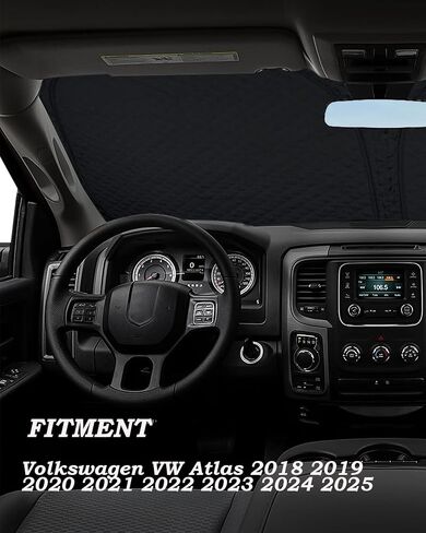 Windshield Sun Shade Compatible with GMC Sierra 1500 2500 3500 2019-2024 2025 Accessories, Foldable Car Sunshade Protect Car from Sun Rays & Heat Damage, 3 Layer 210T Material in Saudi Arabia