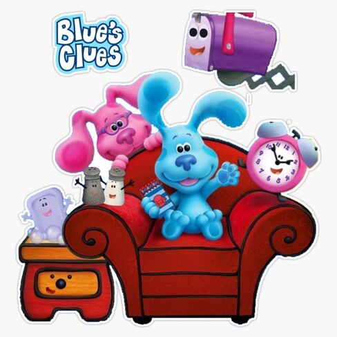 Blue'S Clues & You! Animation Sticker Bumper Sticker Vinyl Decal 5" in Saudi Arabia
