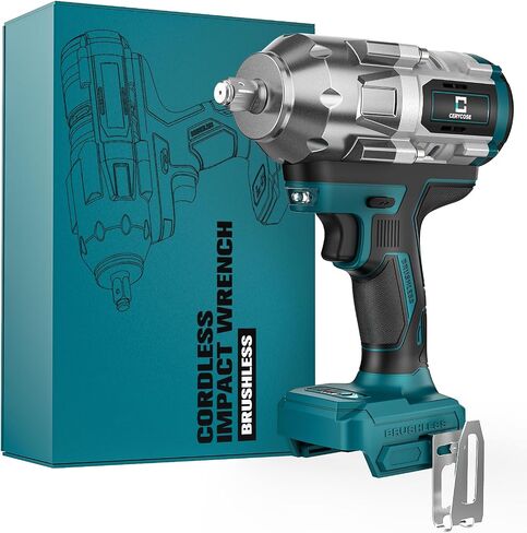 Cordless Impact Wrench for Mil-wau-kee 18V Battery 250FT-LBS 3/8 inch Compact Impact Gun Brushless Electric Includes LED Work Light - 2400RPM Light-Duty Impact Driver Wrench - No Battery in Saudi Arabia