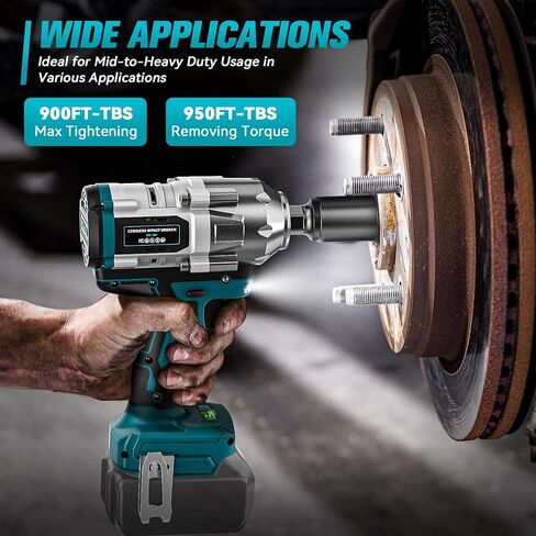 Cordless Impact Wrench for Mil-wau-kee 18V Battery 250FT-LBS 3/8 inch Compact Impact Gun Brushless Electric Includes LED Work Light - 2400RPM Light-Duty Impact Driver Wrench - No Battery in Saudi Arabia