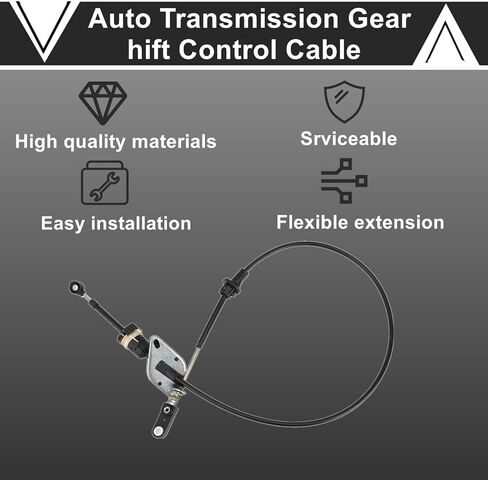 Auto Transmission Gear Shift Control Cable 52104060AG Compatible with Jeep Grand Cherokee 4.0L I6 2003 2004,Transmission Shift Control Cable Replace 52104060AG in Saudi Arabia