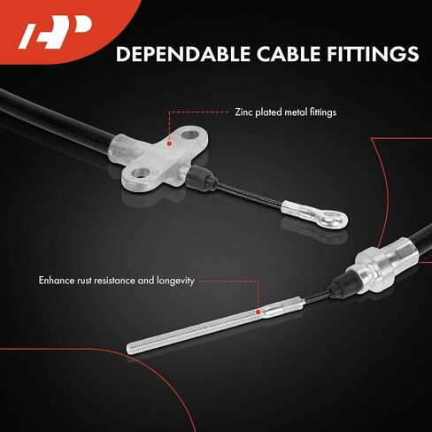 A-Premium Front Side Parking Brake Cable Assembly Compatible with Honda Models: CR-V CRV 2002 2003 2004 2005 2006 in Saudi Arabia