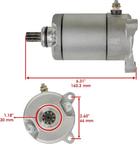 Caltric Starter متوافق مع Polaris Sportsman 400 2001-2005 / Sportsman 400 HO 4X4 2011-2012 in Saudi Arabia
