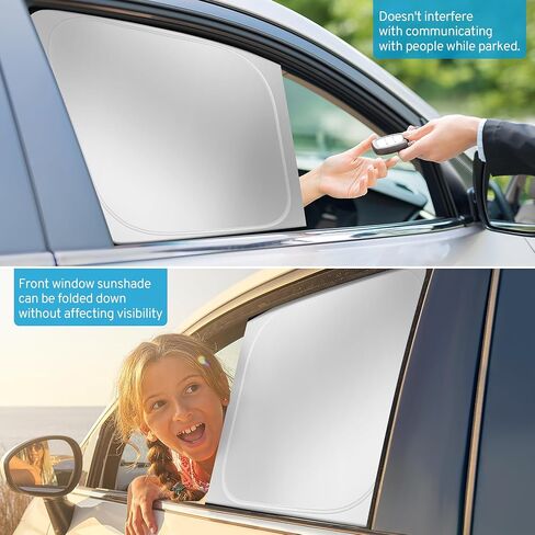 XHRING Car Window Shades Covers Rear Side for Ford F150 2021-2025 Lariat King Ranch Platinum XL XLT Limited Raptor Accessories Truck Screen Sunshade Shield Visor in Saudi Arabia