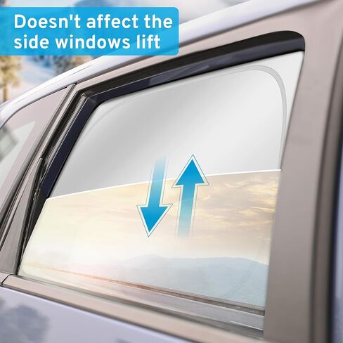 XHRING Car Window Shades Covers Rear Side for Ford F150 2021-2025 Lariat King Ranch Platinum XL XLT Limited Raptor Accessories Truck Screen Sunshade Shield Visor in Saudi Arabia
