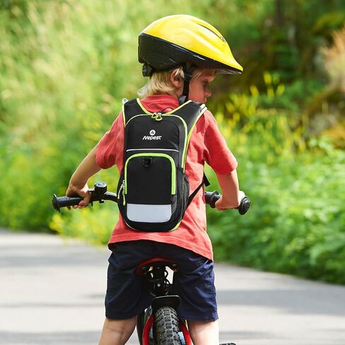 حقيبة الظهر للأطفال ، حقيبة ظهر مائية مع المثانة 1.5 لتر للركوب على ركوب الدراجات في المشي لمسافات طويلة in Kuwait