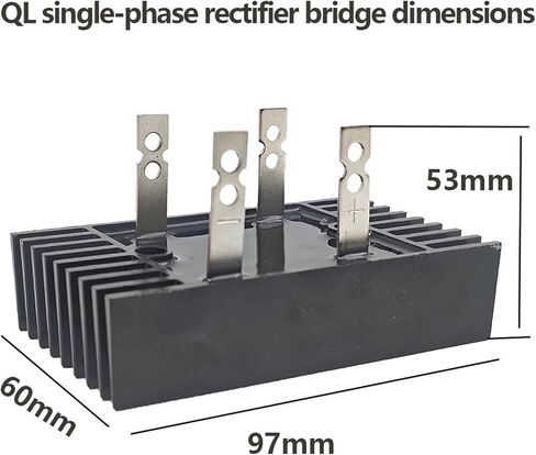 60A مرحلة أحادية الطور جسر جسر الجسر الصمام الثنائي QL60A-1600V 2-طور وحدة الجسر الجسر in Saudi Arabia