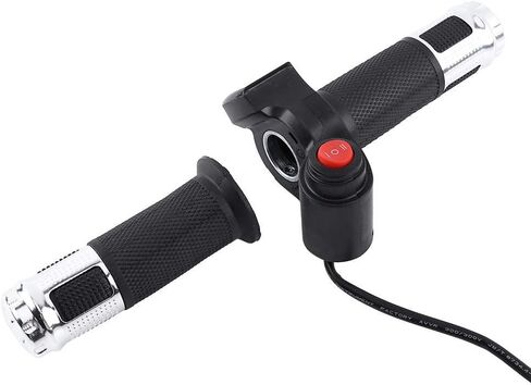 مجموعة قبضة الخانق ، زوج واحد 12-84V 3 سرعة قبضة الخانق المقبض اليمين مع شاشة عرض LED لدراجة نارية كهربائية (الفضة) in Saudi Arabia