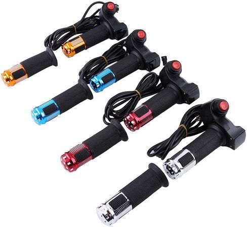 مجموعة قبضة الخانق ، زوج واحد 12-84V 3 سرعة قبضة الخانق المقبض اليمين مع شاشة عرض LED لدراجة نارية كهربائية (الفضة) in Saudi Arabia