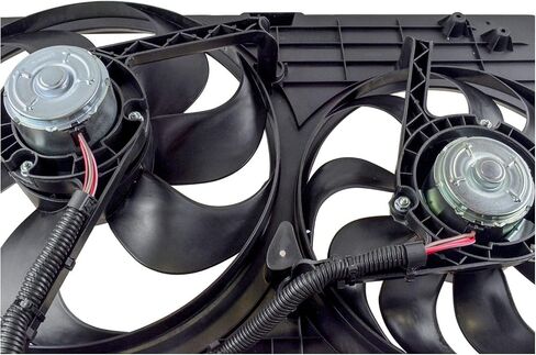 مجموعة مروحة التبريد المزدوجة المبرد متوافقة مع 2000-2002 Audi TT 2000-2006 TT Quattro 1999-2006 Volkswagen Golf 1999-2005 Jetta VW3115103 in Saudi Arabia