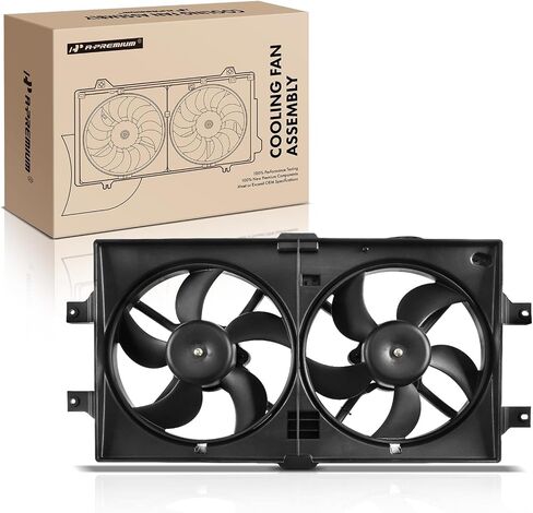 A-Premium Engine Radiator Cooling Fan Assembly Compatible with Select Chrysler & Dodge Models - 300M 1999-2004, Concorde 1998-2004, LHS 1999-2001, Intrepid 1998-2004 - Replace# 4596402AA, 5072180AB in Saudi Arabia