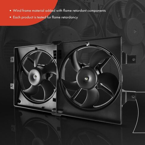 A-Premium Engine Radiator Cooling Fan Assembly Compatible with Select Chrysler & Dodge Models - 300M 1999-2004, Concorde 1998-2004, LHS 1999-2001, Intrepid 1998-2004 - Replace# 4596402AA, 5072180AB in Saudi Arabia