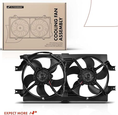 A-Premium Engine Radiator Cooling Fan Assembly Compatible with Select Chrysler & Dodge Models - 300M 1999-2004, Concorde 1998-2004, LHS 1999-2001, Intrepid 1998-2004 - Replace# 4596402AA, 5072180AB in Saudi Arabia