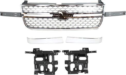 Garage-Pro Grille Assembly Kit Compatible with 2003-2006 Chevrolet Silverado 2500 HD, 1500 HD, 5pc. Kit, w/Grille Trims and Headlights Brackets, For Models w/Dale Earnhardt Package in Saudi Arabia
