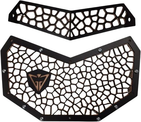 GAM Front Grills Set For Can Am Maverick X3 2017-2023 All Modals Radiator Guard Grill And Front Upper Grill Kit (Black Mocha) in Saudi Arabia