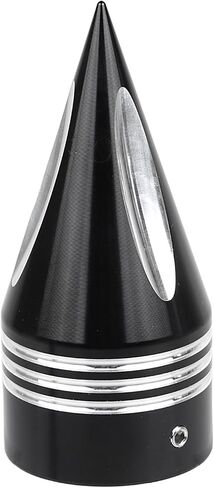 Axle Nut Covers 3.6" Front Axle Nut Cover Cap Spike Front Axle Caps Fit for Harley Touring Electra Glide Road Glide 2000-2007 Dyna Low Rider/Low Rider/Super Glide 2004-2007, Chrome in Saudi Arabia