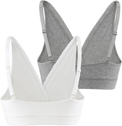 Lace Cotton Bra with Straps – Comfortable Support for Maternity, Nursing, and Everyday Wear in Saudi Arabia