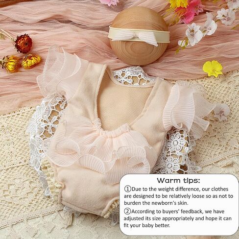 Lace Newborn Photography Outfits Girls Newborn Girl Photoshoot Outfits Baby Photoshoot Props Lace Romper Baby Girl Photography Infant Photo Shoot Set in Saudi Arabia