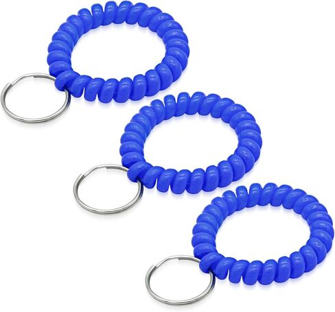 سلسلة مفاتيح لفائف Tenoc Spiral 3 PCS ، حامل سلسلة مفاتيح مضاد للاشئ in Kuwait