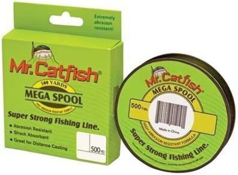Lew's Mr. Catfish Fishing Line Filler Spool, 500 Yards, Low Memory, Super Strong, Hi-Vis in Kuwait
