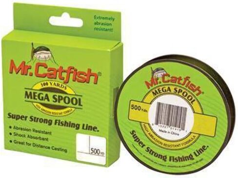 Lew's Mr. Catfish Fishing Line Filler Spool, 500 Yards, Low Memory, Super Strong, Hi-Vis in Kuwait