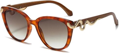 Vintage Cat Eye Sunglasses for Women Men Gold Snake Punk Popular Sexy Luxury Uv400 in Kuwait