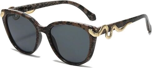 Vintage Cat Eye Sunglasses for Women Men Gold Snake Punk Popular Sexy Luxury Uv400 in Kuwait