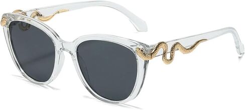 Vintage Cat Eye Sunglasses for Women Men Gold Snake Punk Popular Sexy Luxury Uv400 in Kuwait